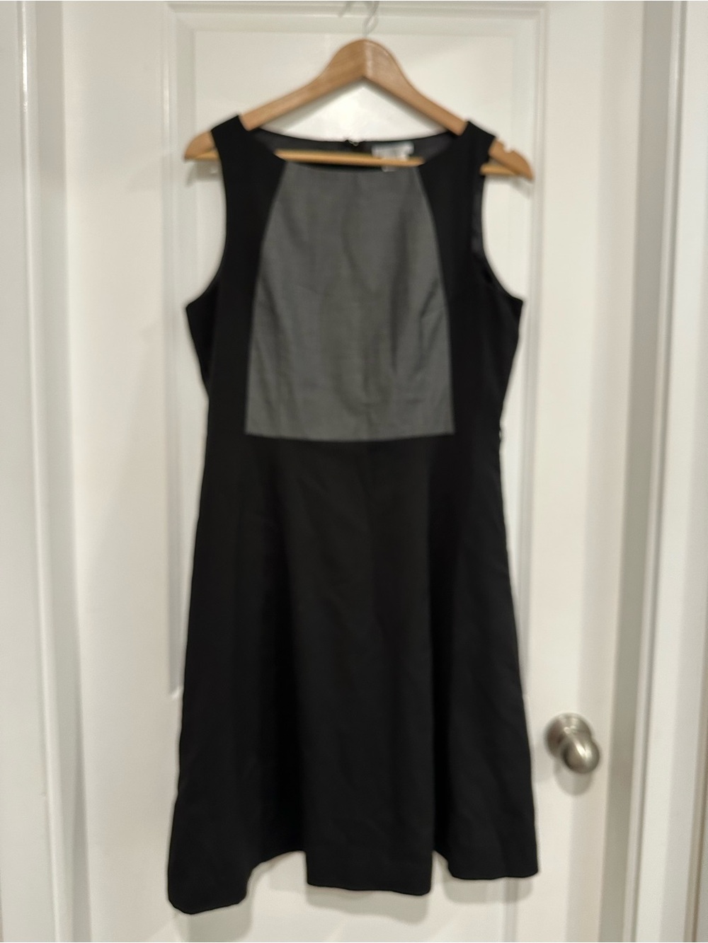 H&M Black Dress with Gray Front Panel